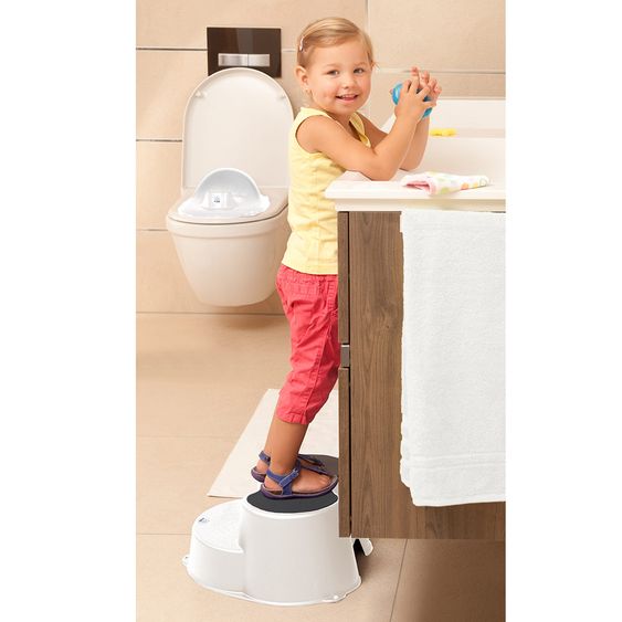 Rotho Babydesign 3-tlg. Töpfchentraining-Set Top - Step by Step - Weiß