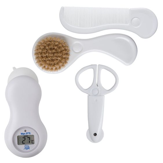 Rotho Babydesign 4-tlg. Babypflege-Set - Keramik Weiß
