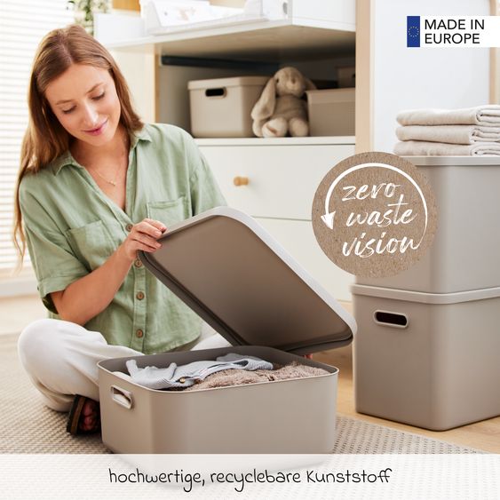 Rotho Babydesign Storage box M Kayo 20 l - Cappuccino