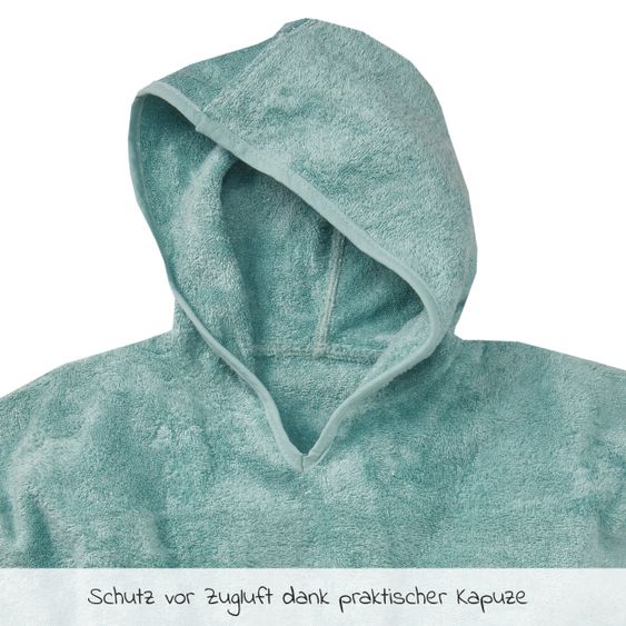Rotho Babydesign Baby-Badeponcho - Lagoon - Gr. 62/68