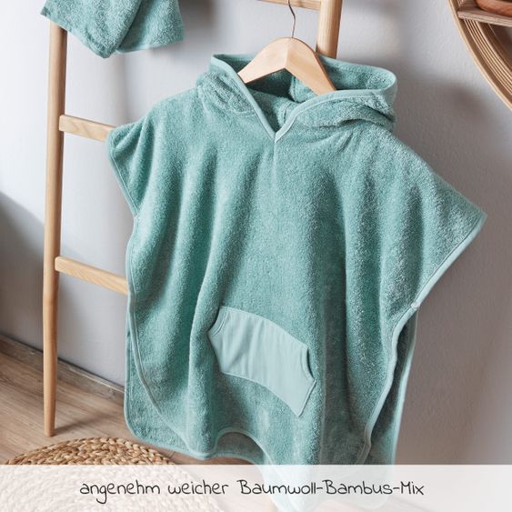Rotho Babydesign Baby-Badeponcho - Lagoon - Gr. 62/68