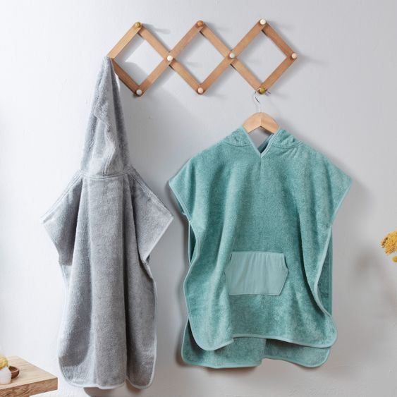 Rotho Babydesign Baby-Badeponcho - Lagoon - Gr. 62/68