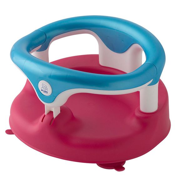 Rotho Babydesign Baby-Badesitz aufklappbar - Rosa Blau Weiß