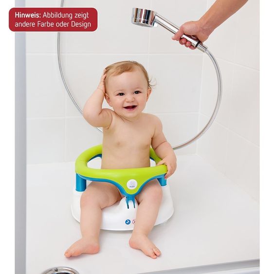 Rotho Babydesign Baby-Badesitz aufklappbar - Rosa Blau Weiß
