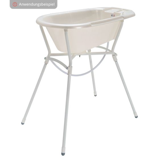 Rotho Babydesign Baby-Badewanne Bella Bambina - Perlweiß Creme