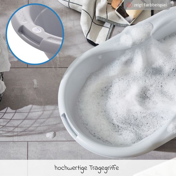 Rotho Babydesign Baby-Badewanne Tilo - mit Anti-Rutschmatte - Cappuccino