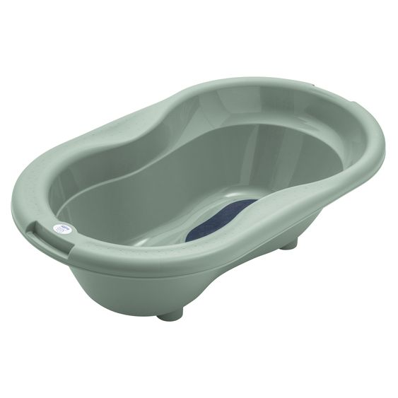 Rotho Babydesign Baby-Badewanne Tilo - mit Anti-Rutschmatte - Sage Green