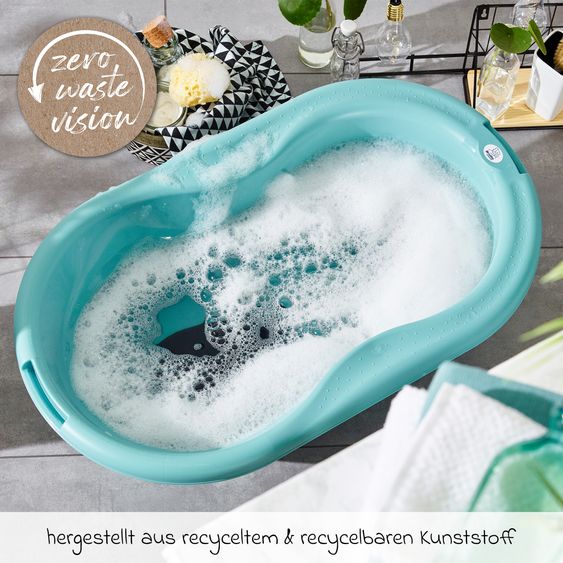 Rotho Babydesign Baby-Badewanne Top - mit Anti-Rutschmatte - Lagoon