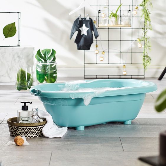 Rotho Babydesign Baby-Badewanne Top mit Anti-Rutschmatte - Lagoon