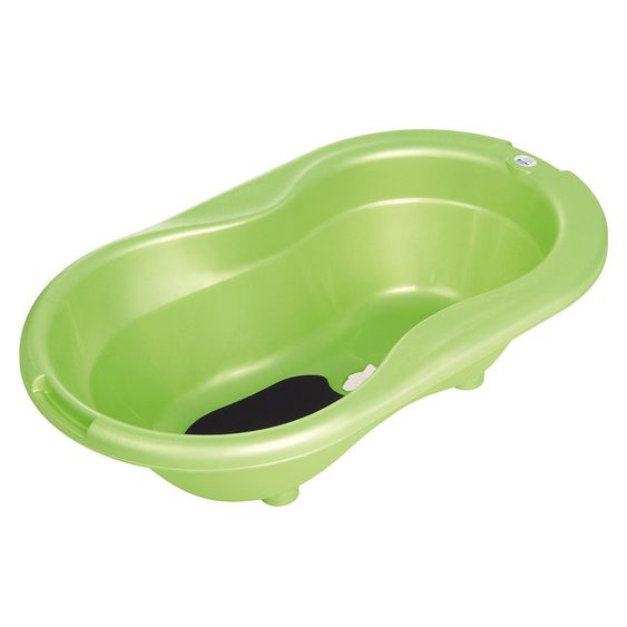 Rotho Babydesign Baby-Badewanne Top mit Anti-Rutschmatte - Lindgrün Perl