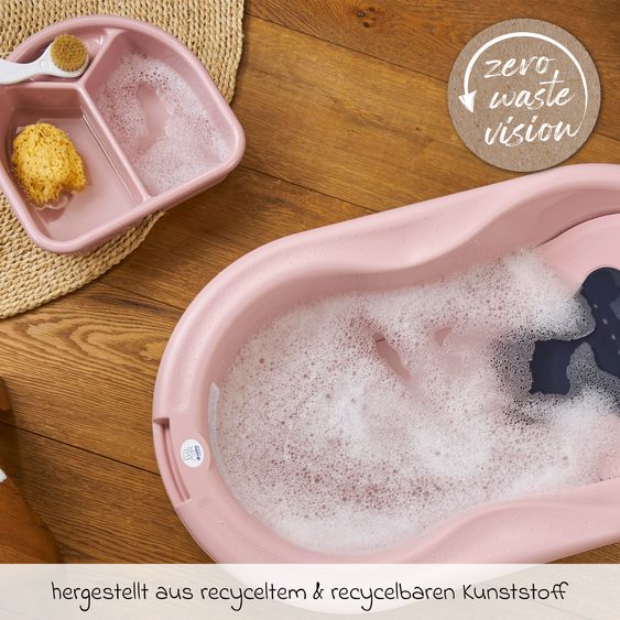 Rotho Babydesign Baby-Badewanne Top - mit Anti-Rutschmatte - Soft Rose