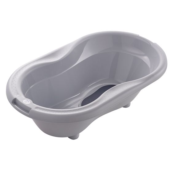 Rotho Babydesign Baby-Badewanne Top - mit Anti-Rutschmatte - Stone Grey