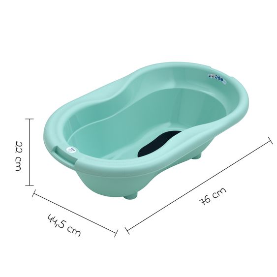 Rotho Babydesign Baby-Badewanne Top - mit Anti-Rutschmatte - Swedisch Green