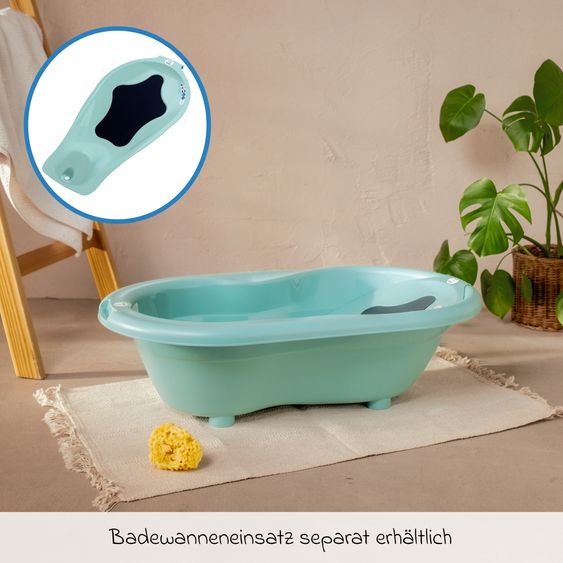 Rotho Babydesign Baby-Badewanne Top - mit Anti-Rutschmatte - Swedisch Green