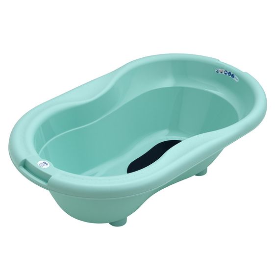 Rotho Babydesign Top Bagnetto per bambini con tappetino antiscivolo - Verde svedese
