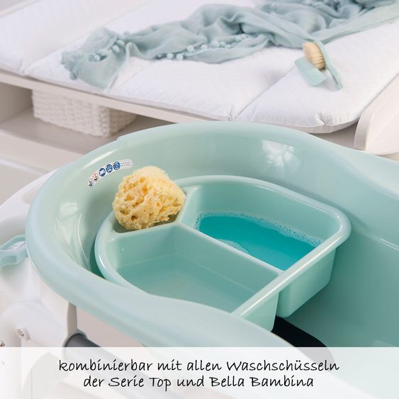 Rotho Babydesign Top Bagnetto per bambini con tappetino antiscivolo - Verde svedese