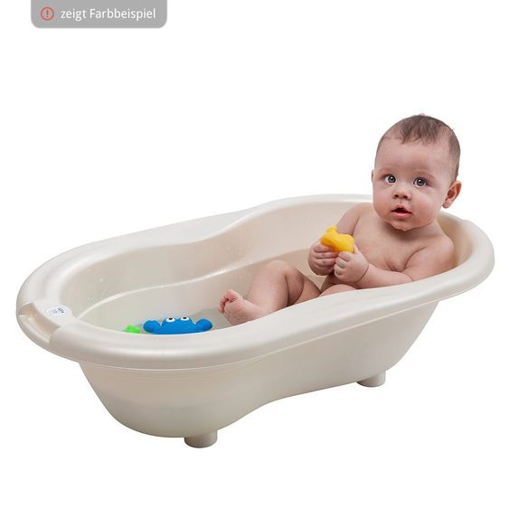 Rotho Babydesign Baby-Badewanne Top mit Anti-Rutschmatte - Swedish Rose
