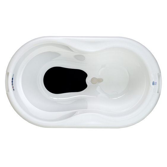 Rotho Babydesign Baby-Badewanne Top mit Anti-Rutschmatte - Weiß