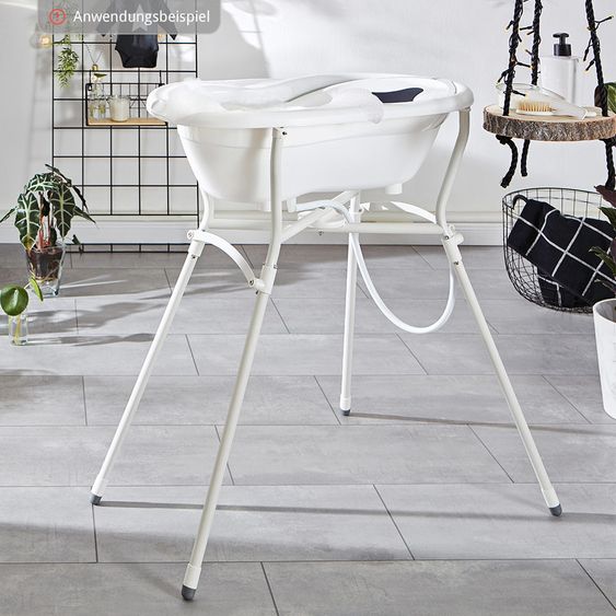 Rotho Babydesign Baby-Badewanne Top mit Anti-Rutschmatte - Weiß