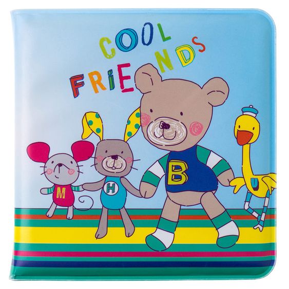 Rotho Babydesign Badebuch mit Quietschfunktion - Coole Freunde