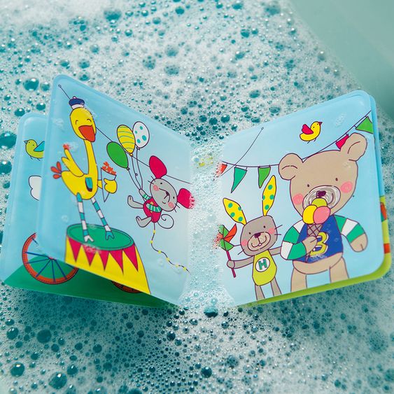 Rotho Babydesign Badebuch mit Quietschfunktion - Coole Freunde