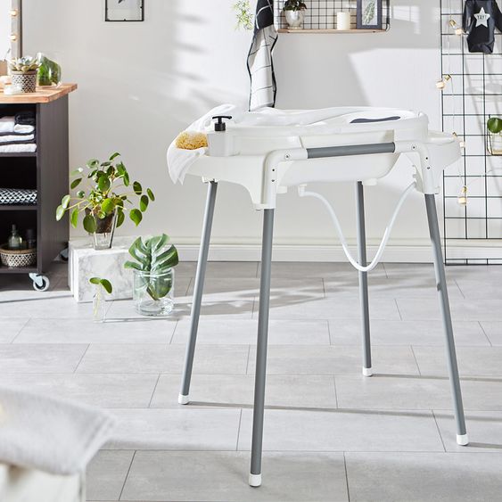 Rotho Babydesign Badestation Top - 4-teilig - Weiß + Gratis Windeltwister Sangenic Tec