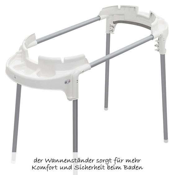 Rotho Babydesign Badestation TopXtra 4-tlg. - Weiß