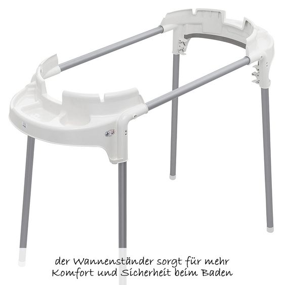 Rotho Babydesign Badestation TopXtra 4-tlg. - Weiß + Gratis Windeltwister Sangenic Tec