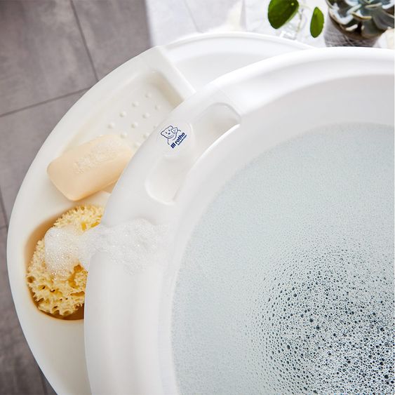 Rotho Babydesign Badestation TopXtra 4-tlg. - Weiß + Gratis Windeltwister Sangenic Tec