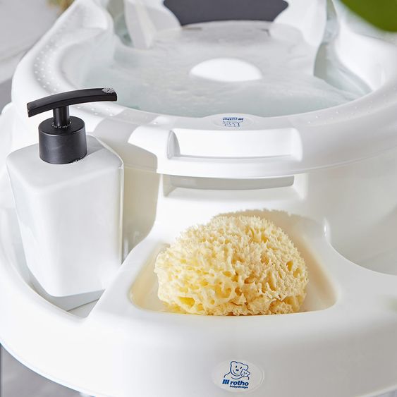 Rotho Babydesign Badestation TopXtra 4-tlg. - Weiß + Gratis Windeltwister Sangenic Tec
