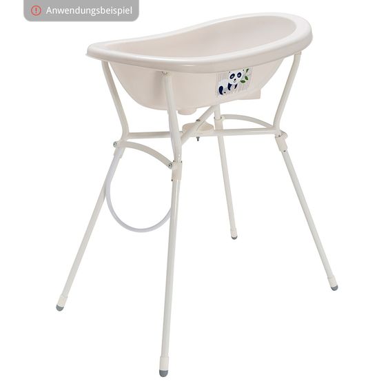 Rotho Babydesign Bio-Baby-Badewanne aus nachwachsenden Rohstoffen - Panda