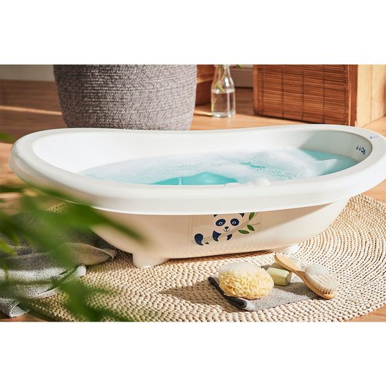 Rotho Babydesign Bio-Baby-Badewanne aus nachwachsenden Rohstoffen - Panda