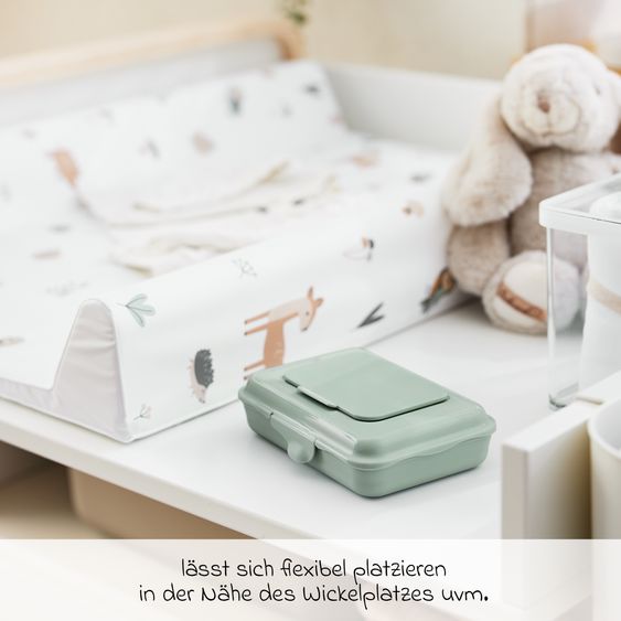 Rotho Babydesign Tilo wet wipes box - Sage Green