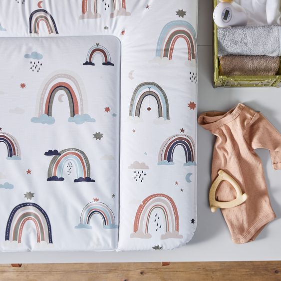 Rotho Babydesign Folien-Wickelauflage - Boho Rainbow