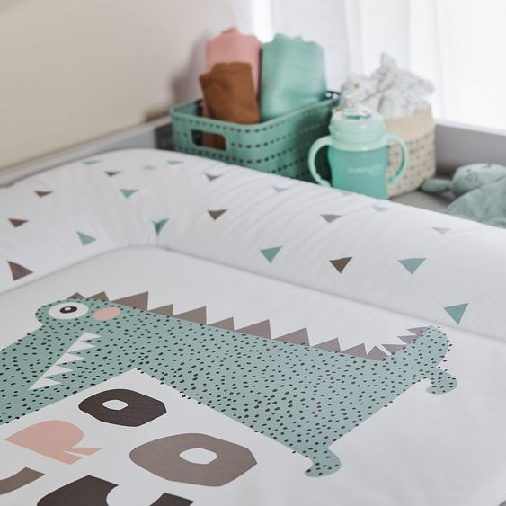 Rotho Babydesign Folien-Wickelauflage - Cheeky Croco