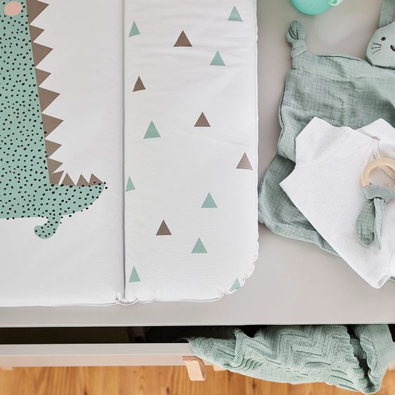 Rotho Babydesign Folien-Wickelauflage - Cheeky Croco