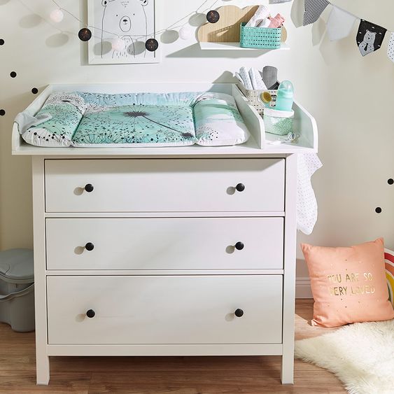 Rotho Babydesign Folien-Wickelauflage - Fly Away - Cool Blue