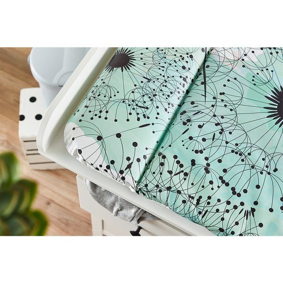 Rotho Babydesign Folien-Wickelauflage - Fly Away - Cool Blue