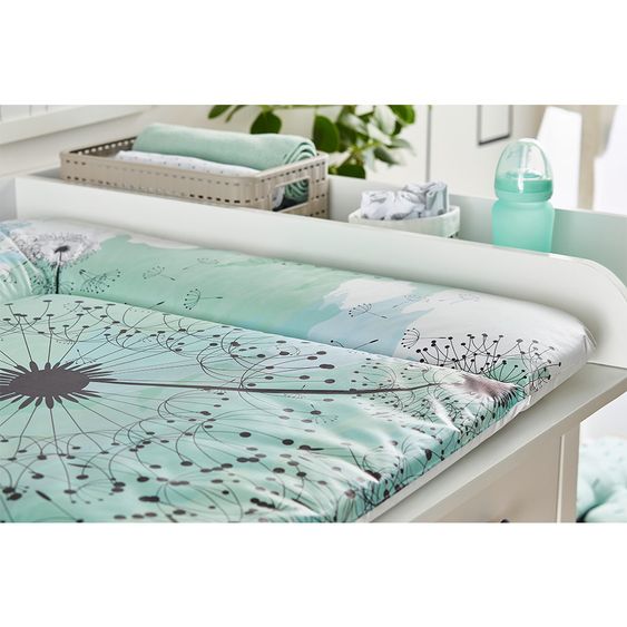 Rotho Babydesign Folien-Wickelauflage - Fly Away - Cool Blue