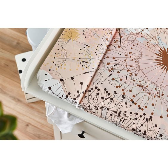 Rotho Babydesign Folien-Wickelauflage - Fly Away - Fantastic Mauve
