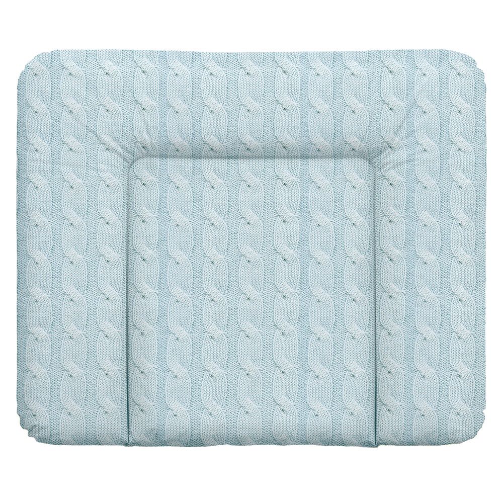 Rotho Babydesign Folien-Wickelauflage Limited Edition - Strick Zopfmuster - Mint Bleu