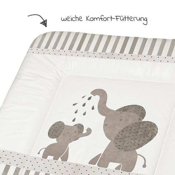 Rotho Babydesign Tappetino fasciatoio in foil - Elefanti moderni