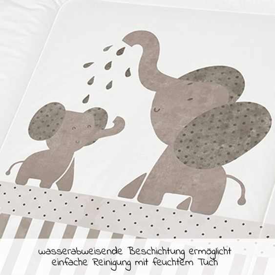 Rotho Babydesign Folien-Wickelauflage - Modern Elephants