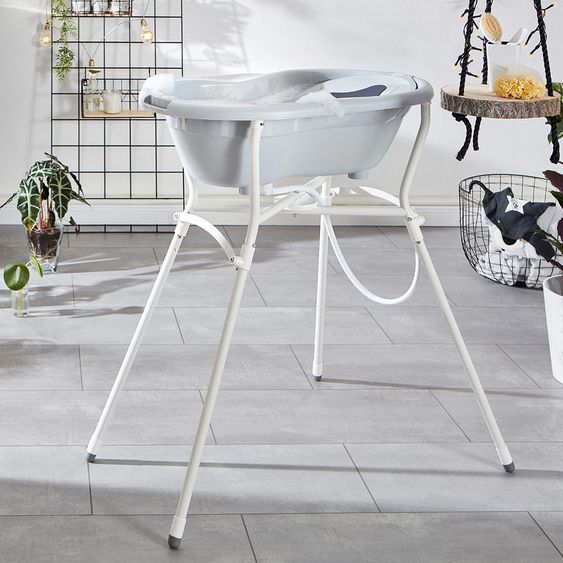 Rotho Babydesign Ideale Badelösung Top - 4-teilig - Stone Grey