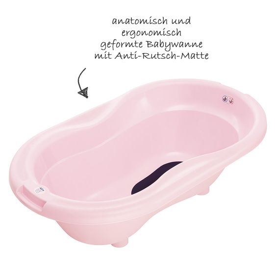 Rotho Babydesign Ideale Badelösung Top - 4-teilig - Tender Rosé Pearl