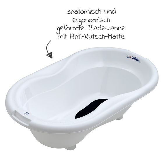 Rotho Babydesign Ideale Badelösung Top - 4-teilig - Weiß