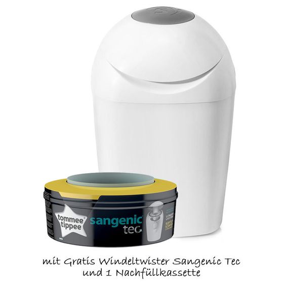 Rotho Babydesign Ideale Badelösung Top - 4-teilig - Weiß + Gratis Windeltwister Sangenic Tec