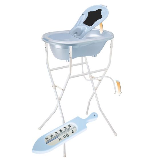 Rotho Babydesign Ideale Badelösung Top - 5-teilig - Babybleu Perl