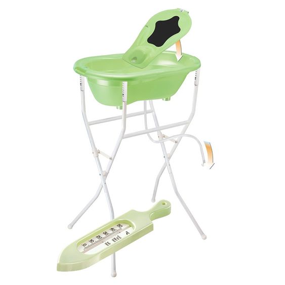 Rotho Babydesign Ideale Badelösung Top - 5-teilig - Lindgrün Perl