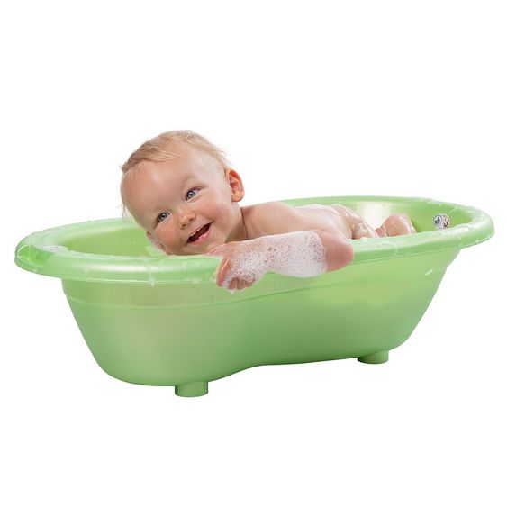 Rotho Babydesign Ideale Badelösung Top - 5-teilig - Lindgrün Perl